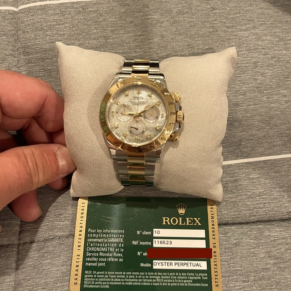 Rolex Daytona Two-Tone / MOP / Diamond-Set / Oyster Bracelet - Picture 1 of 1